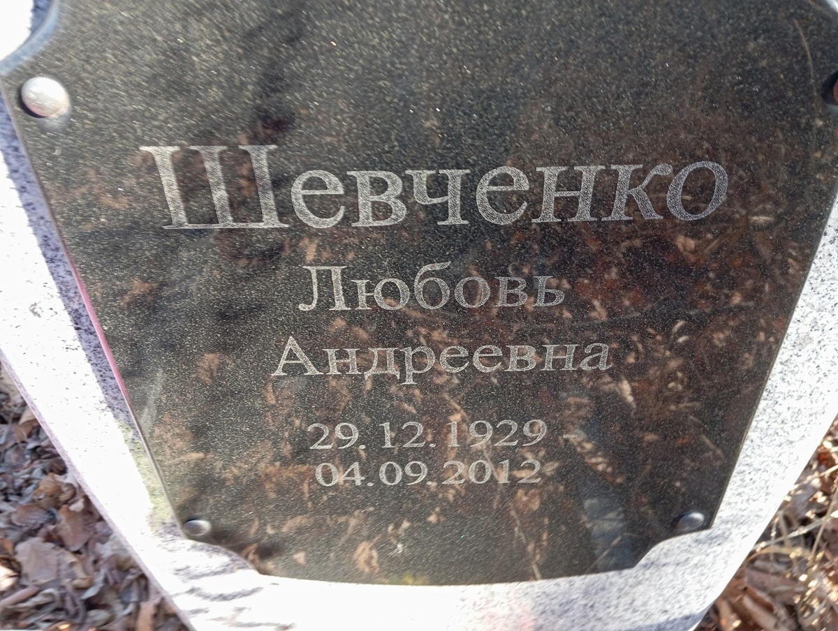 Шевченко Любовь Андреевна