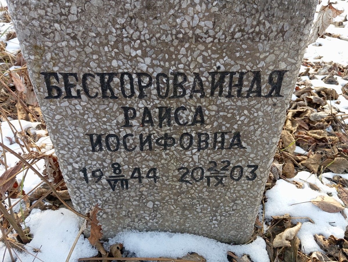 Бескоровайная Раиса Иосифовна