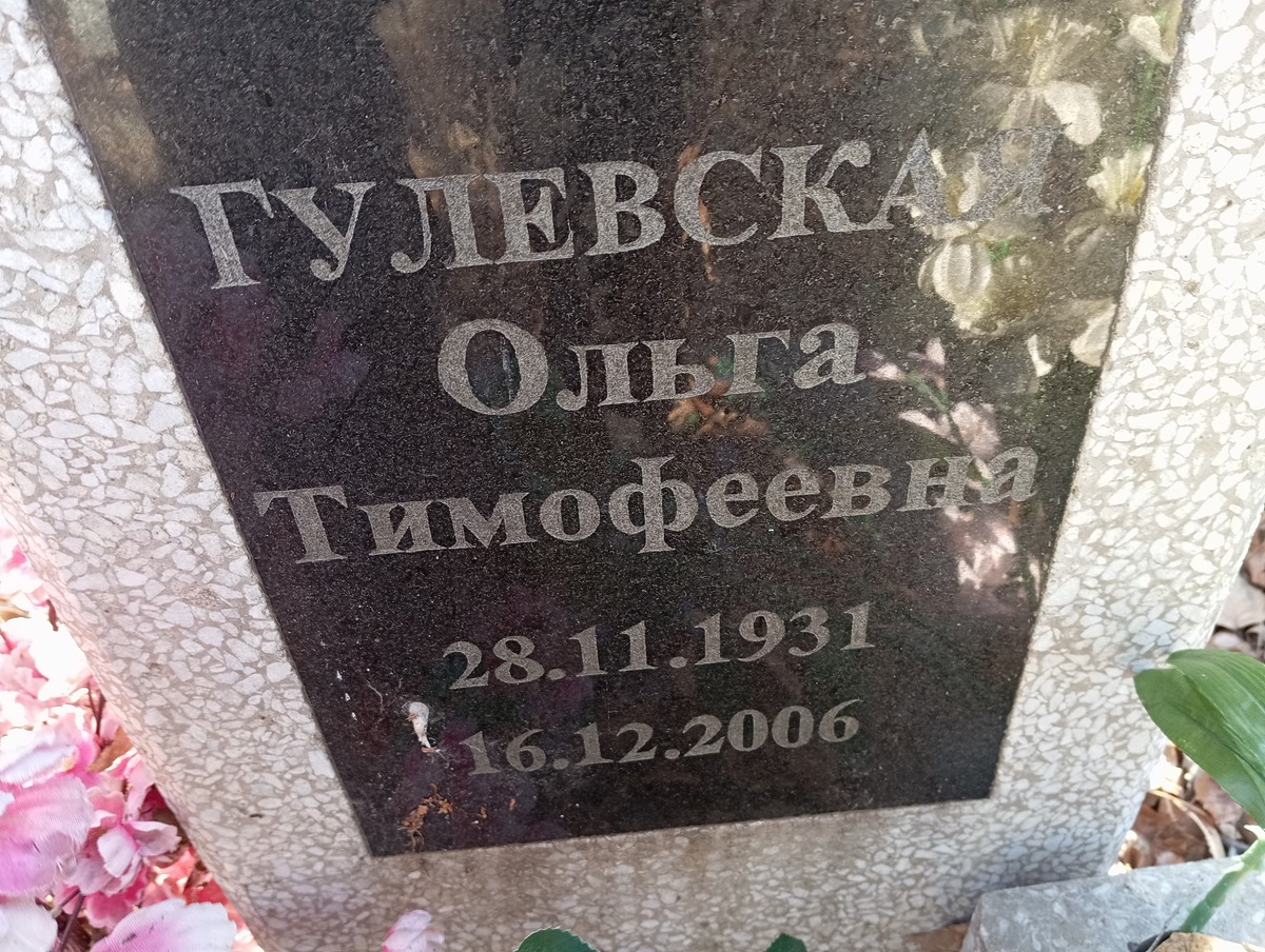 6aed4969-63bc-4b89-b2ce-3d367bebf77e Гулевская Ольга Тимофеевна
