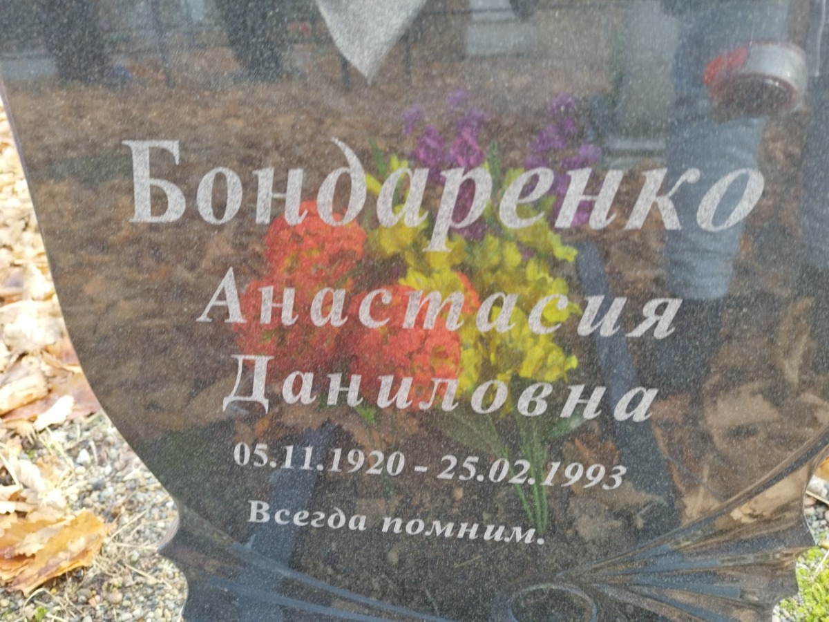 Бондаренко Анастасия Даниловна