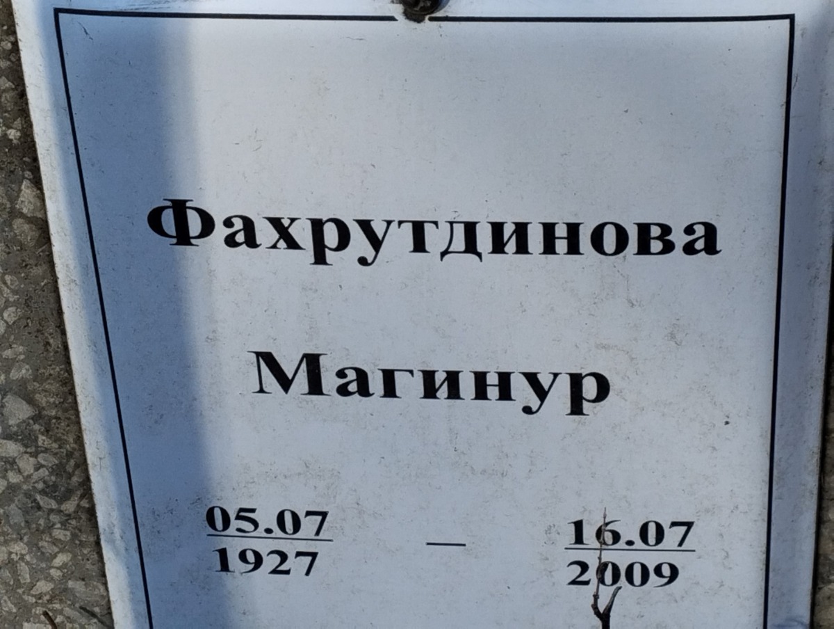 Фахрутдинова Манигур Неизвестно