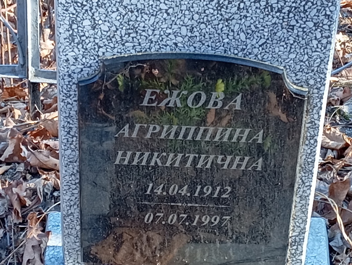 a88e8798-f97e-477c-a0a4-6e9b832f09f7 Ежова Агриппина Никитична