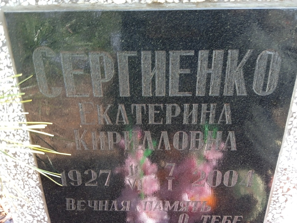 Сергиенко Екатерина Кирилловна