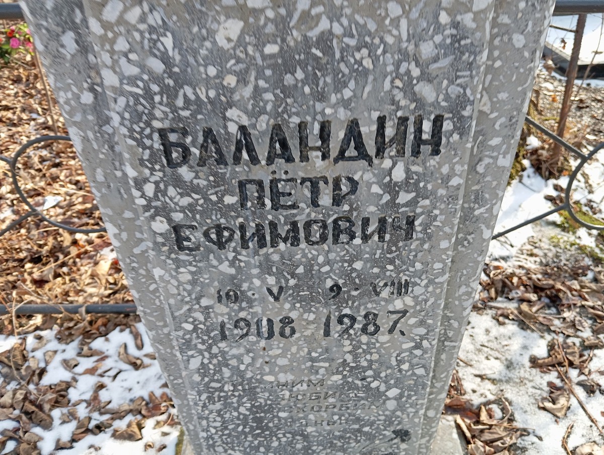 Баландин Петр Ефимович