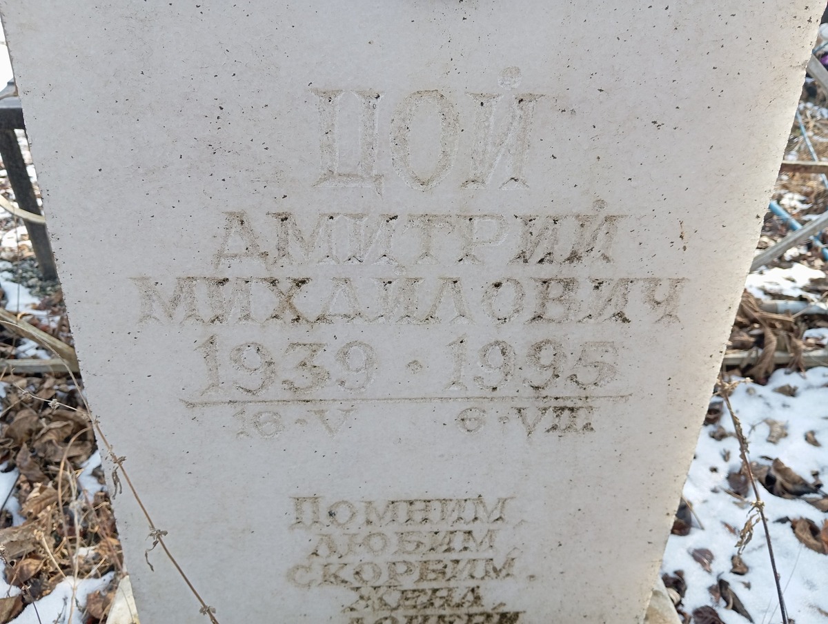 Цой Дмитрий Михайлович