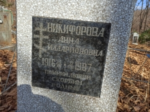 Никифорова Анна Илларионовна