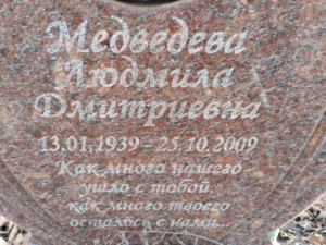 Медведева Людмила Дмитриевна