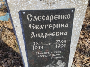 Слесаренко Екатерина Андреевна
