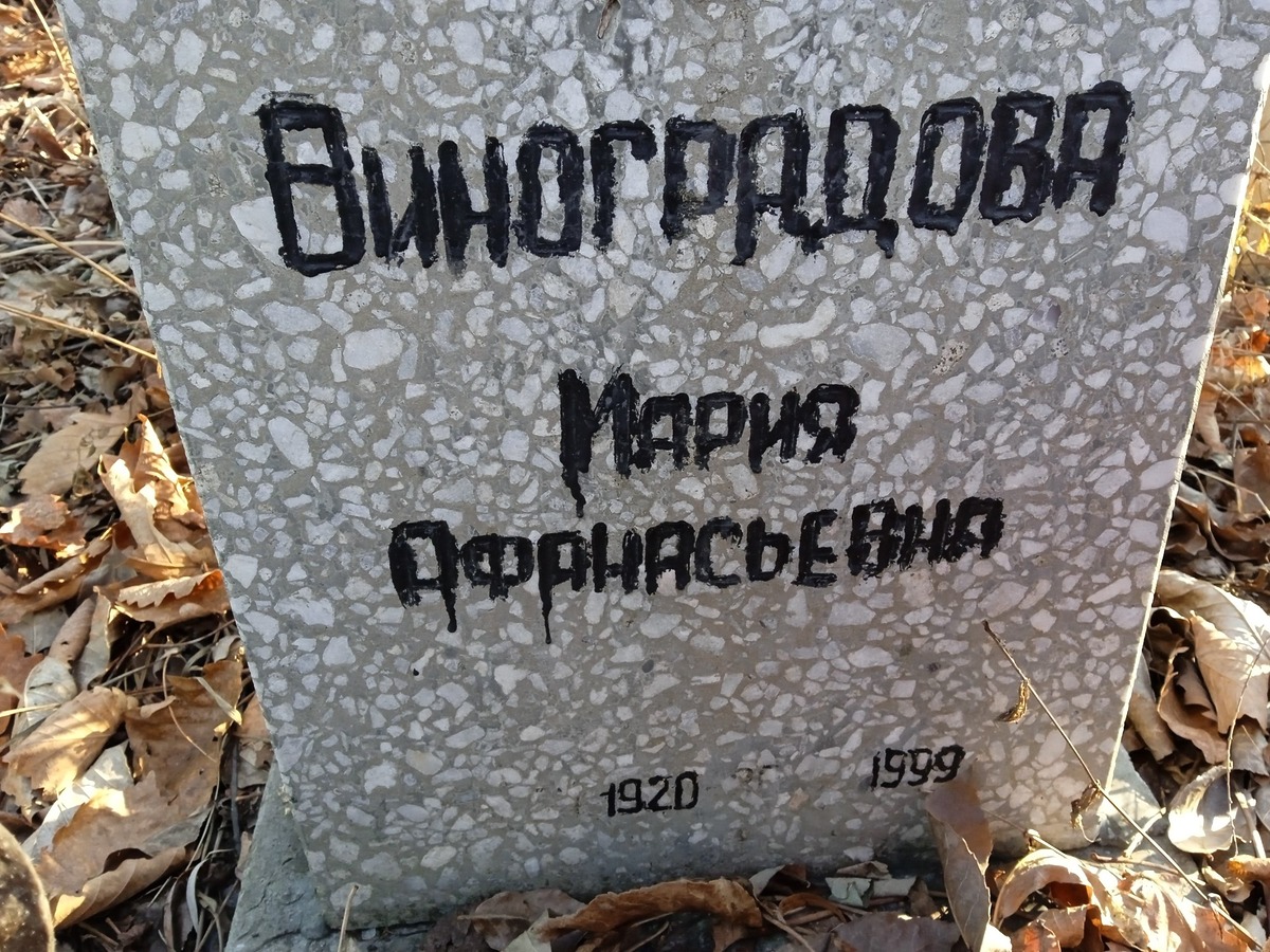 73f3a459-fa78-4439-aa64-f898d89b3172 Виноградова Мария Афанасьевна