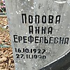 Попова Анна Ерефельевна