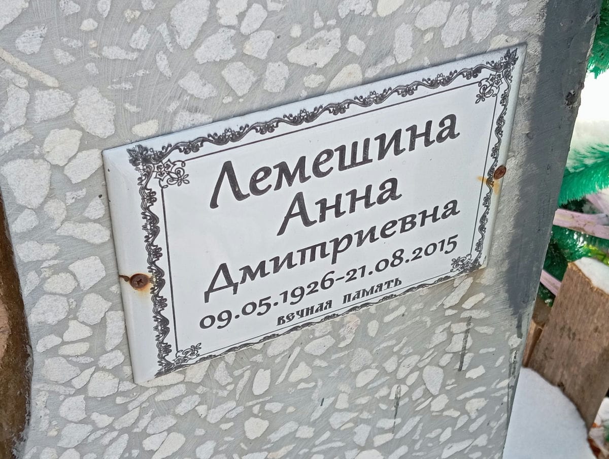 Лемешина Анна Дмитриевна
