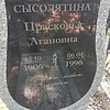 Сысолятина Прасковья Агаповна