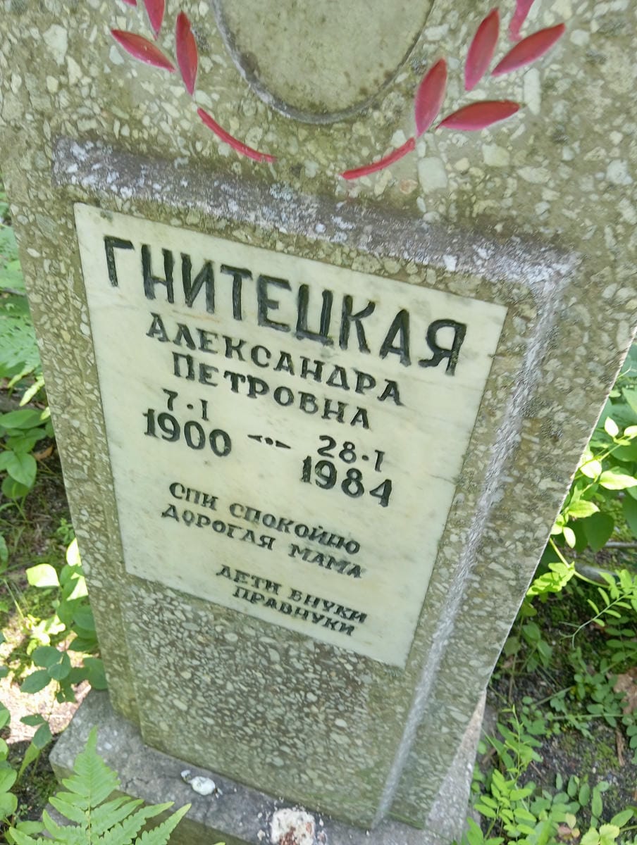 Гнитецкая Александра Петровна