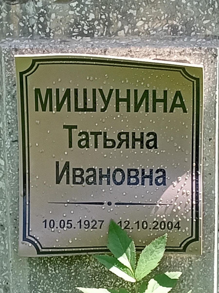 Мишунина Татьяна Ивановна