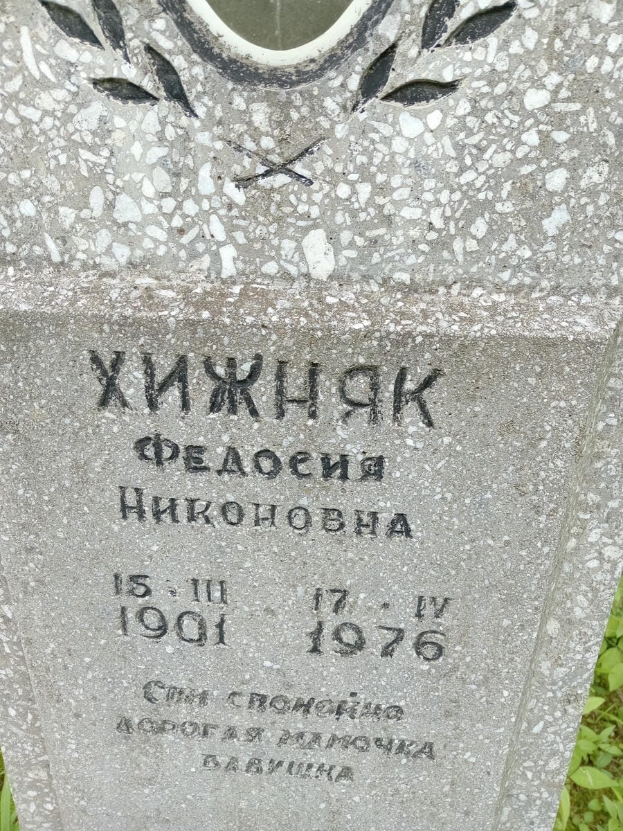 Хижняк Федосия Никоновна