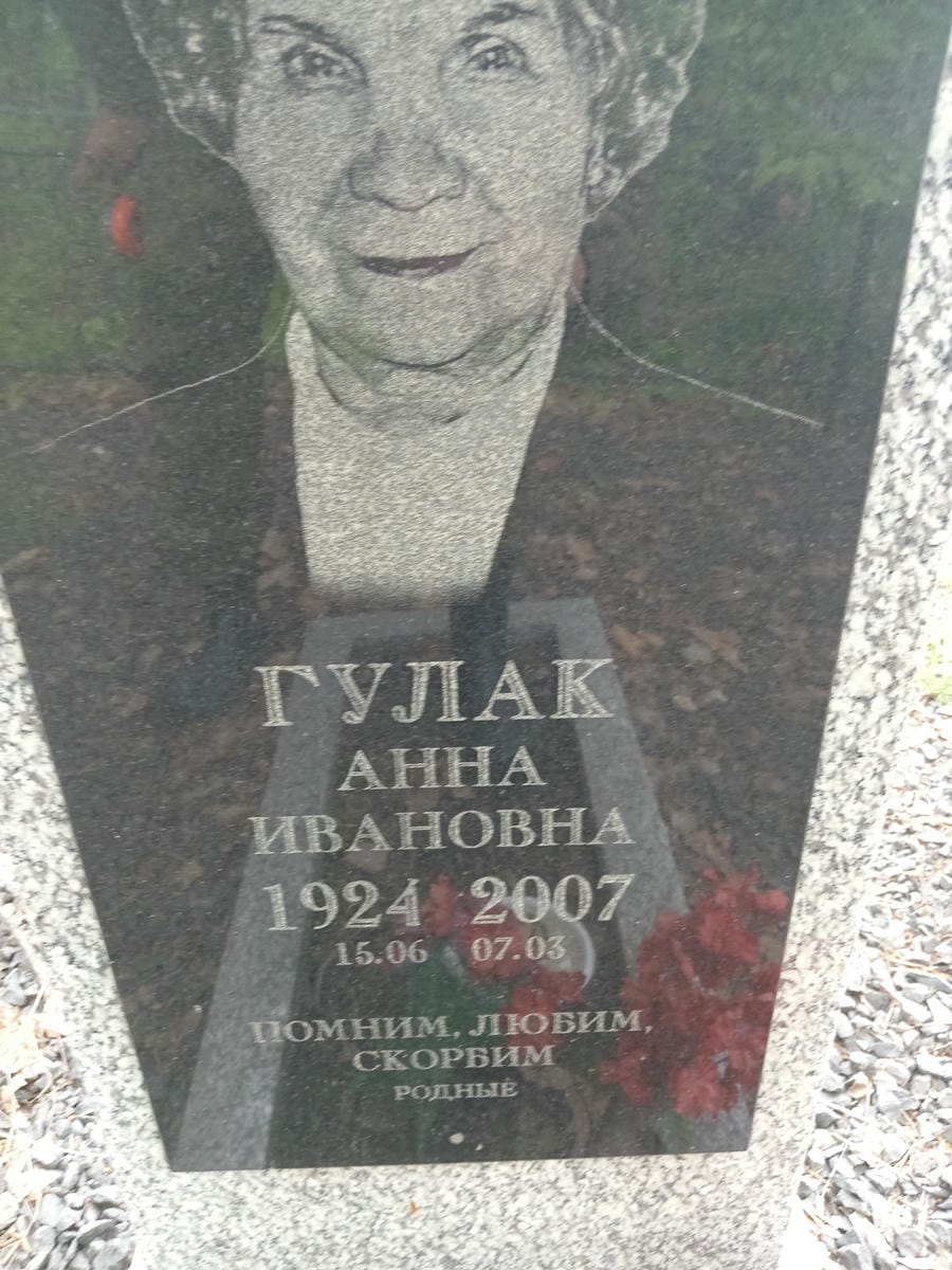 Гулак Анна Ивановна