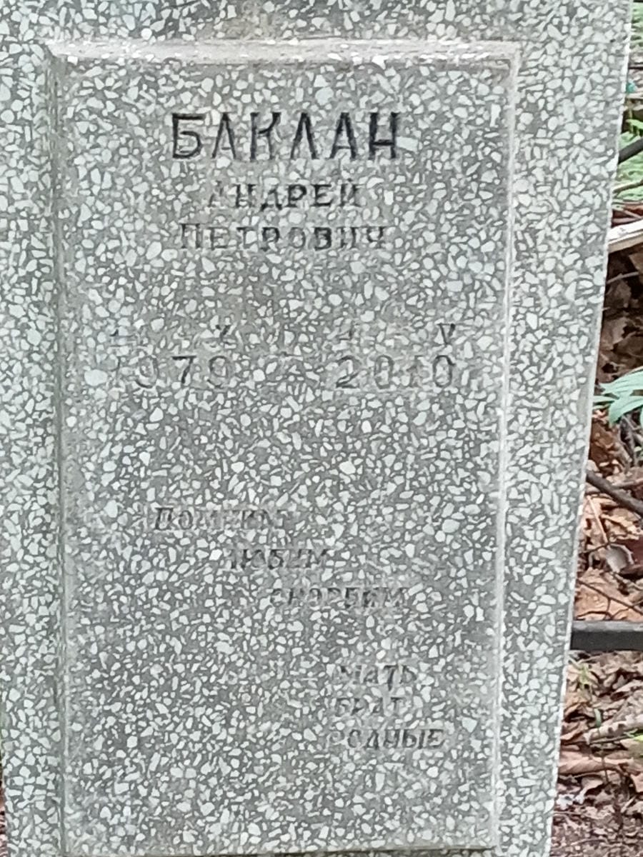 Баклан Андрей Петрович