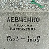 Левченко Федосья Васильевна