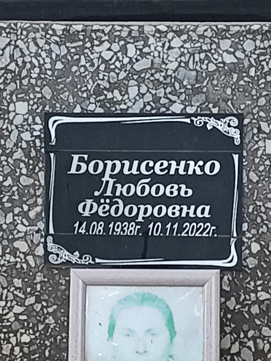 Борисенко Любовь Федоровна