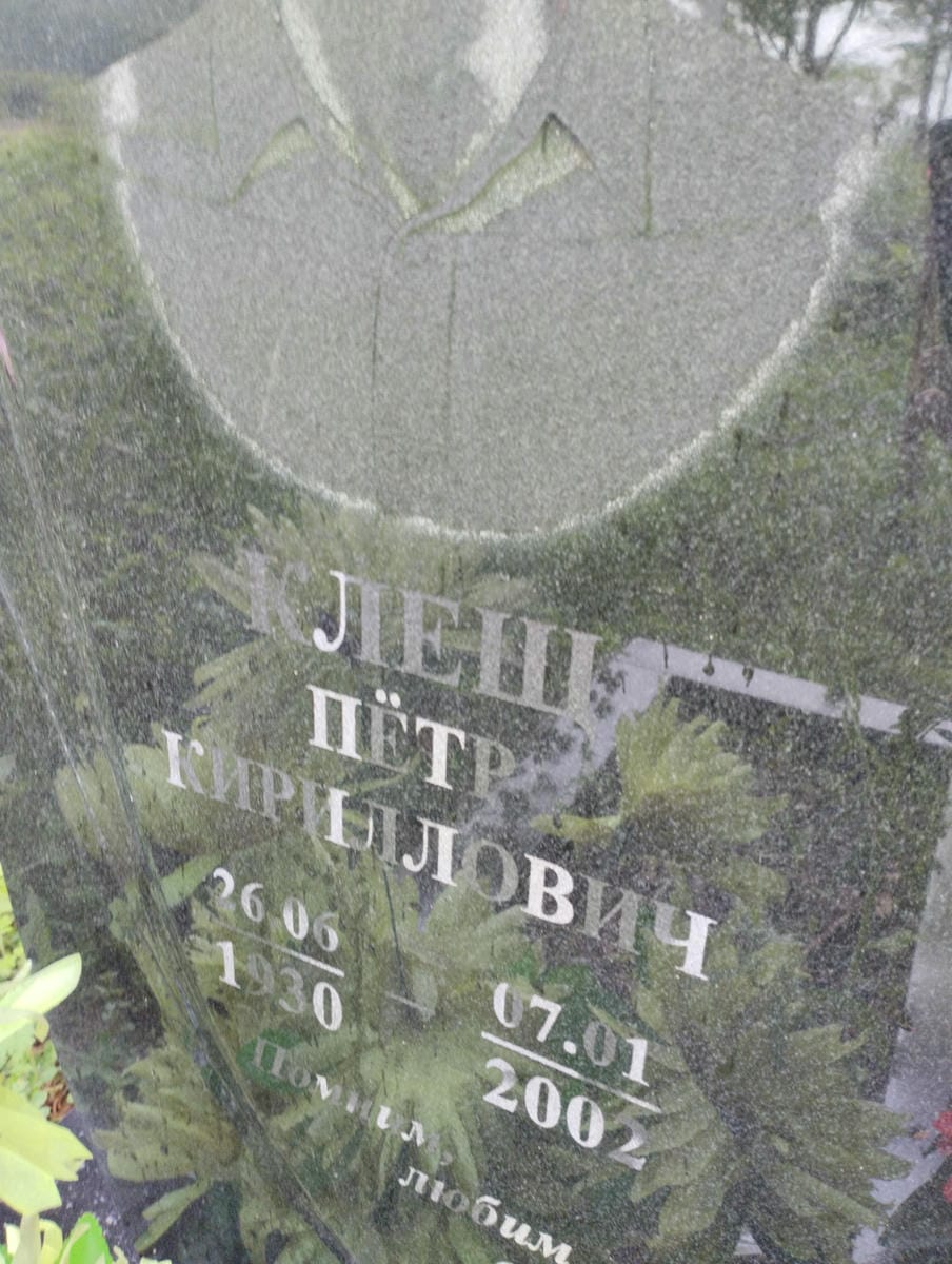 9a898e5c-31b7-44a5-b20b-b7fc6c3ef234 Клещ Пётр Кириллович