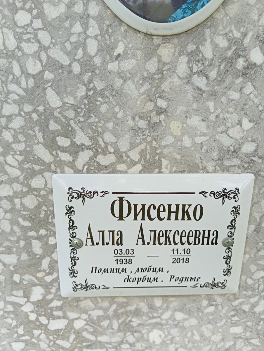 3e6225db-9af8-4260-b319-e623ae227f68 Фисенко Алла Алексеевна