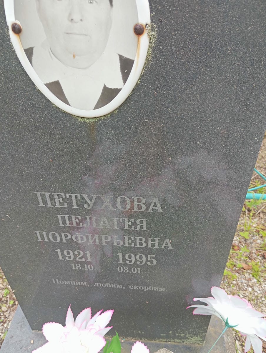 8f37f419-d42d-4a47-bb35-0bd19f2da178 Петухова Пелагея Порфирьевна