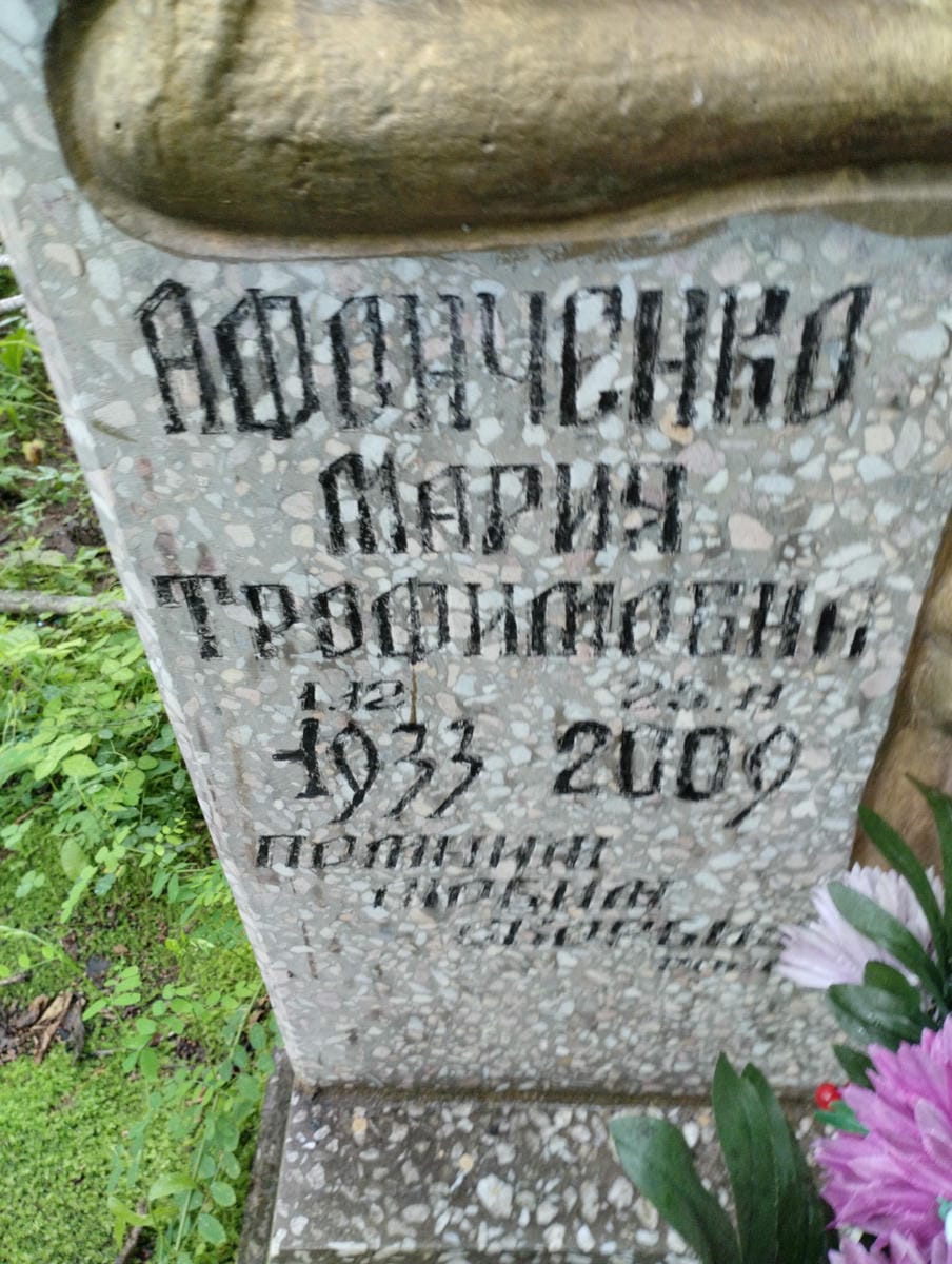 e7a40f05-3c65-4fbe-982b-3125cd0d22b1 Афонченко Мария Трофимовна
