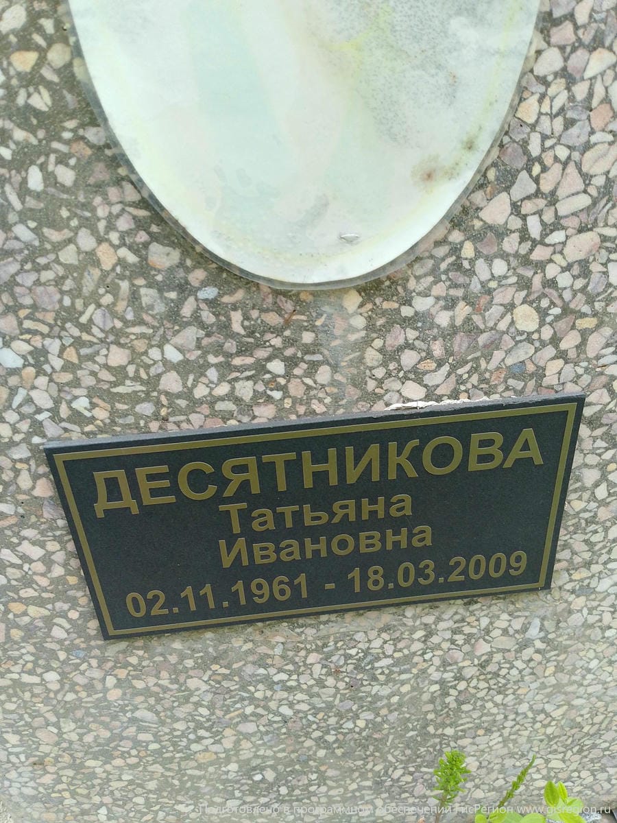 Десятникова Татьяна Ивановна