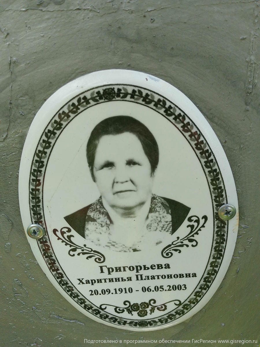 Григорьева Харитинья Платовна