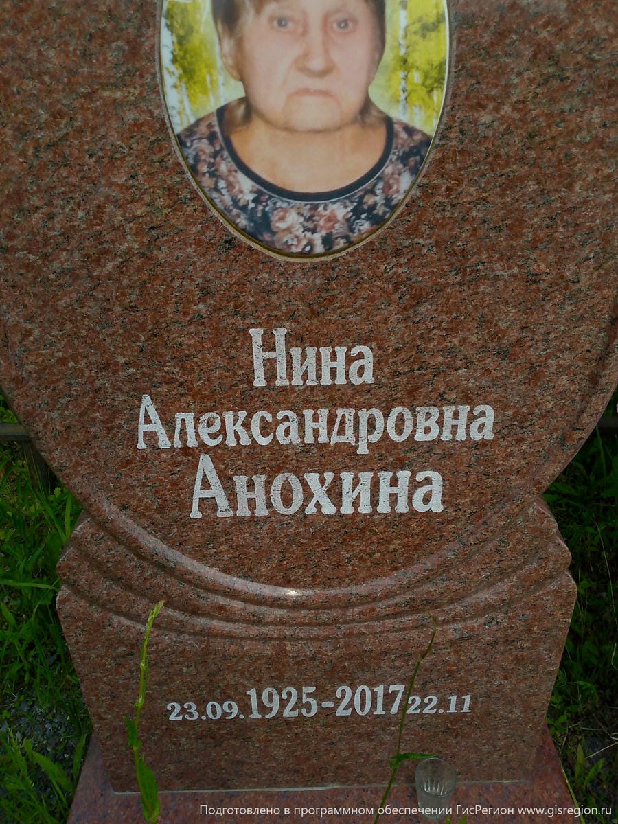 Анохина Нина Александровна