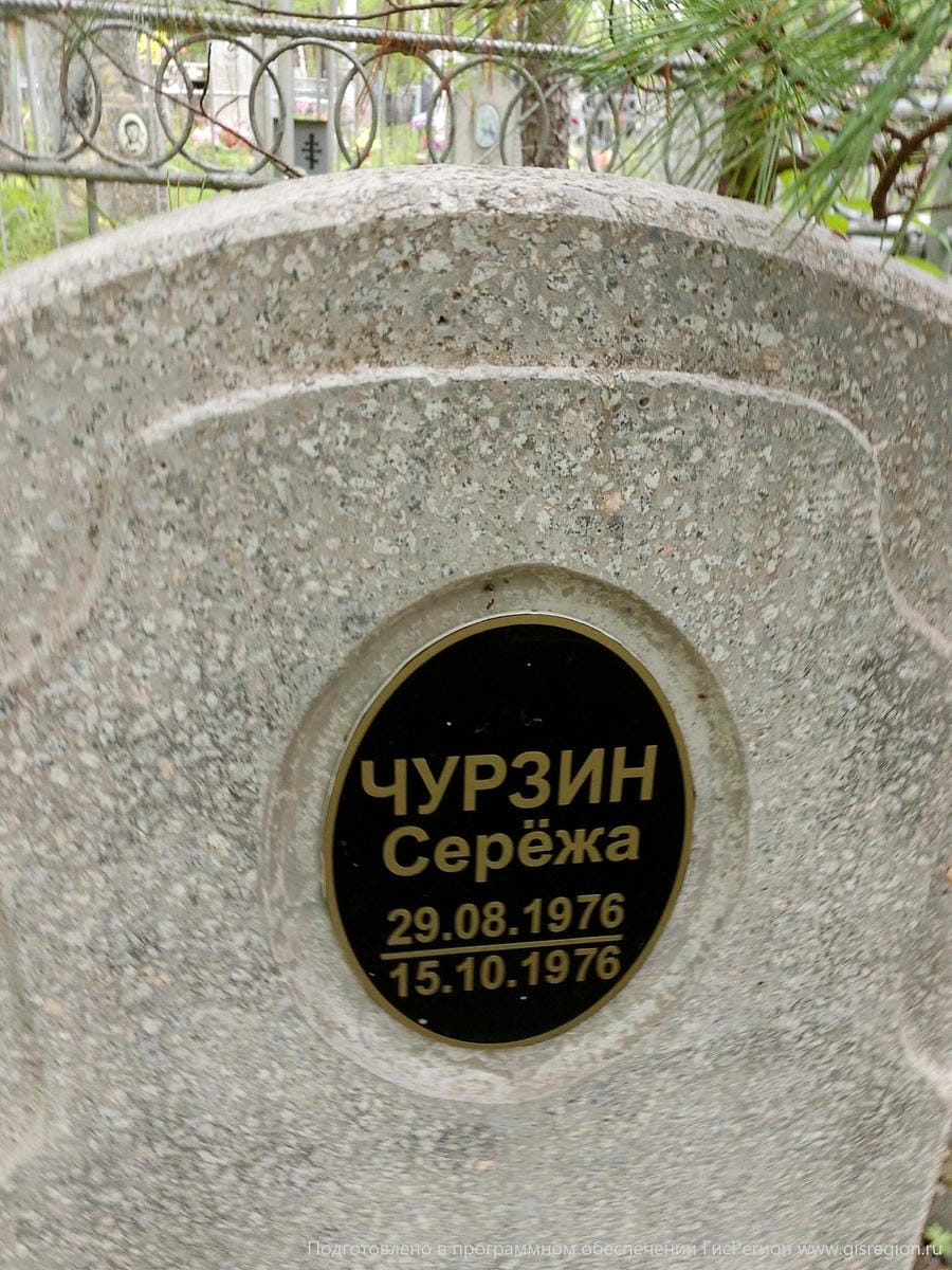 Чурзин Сережа Неизвестно