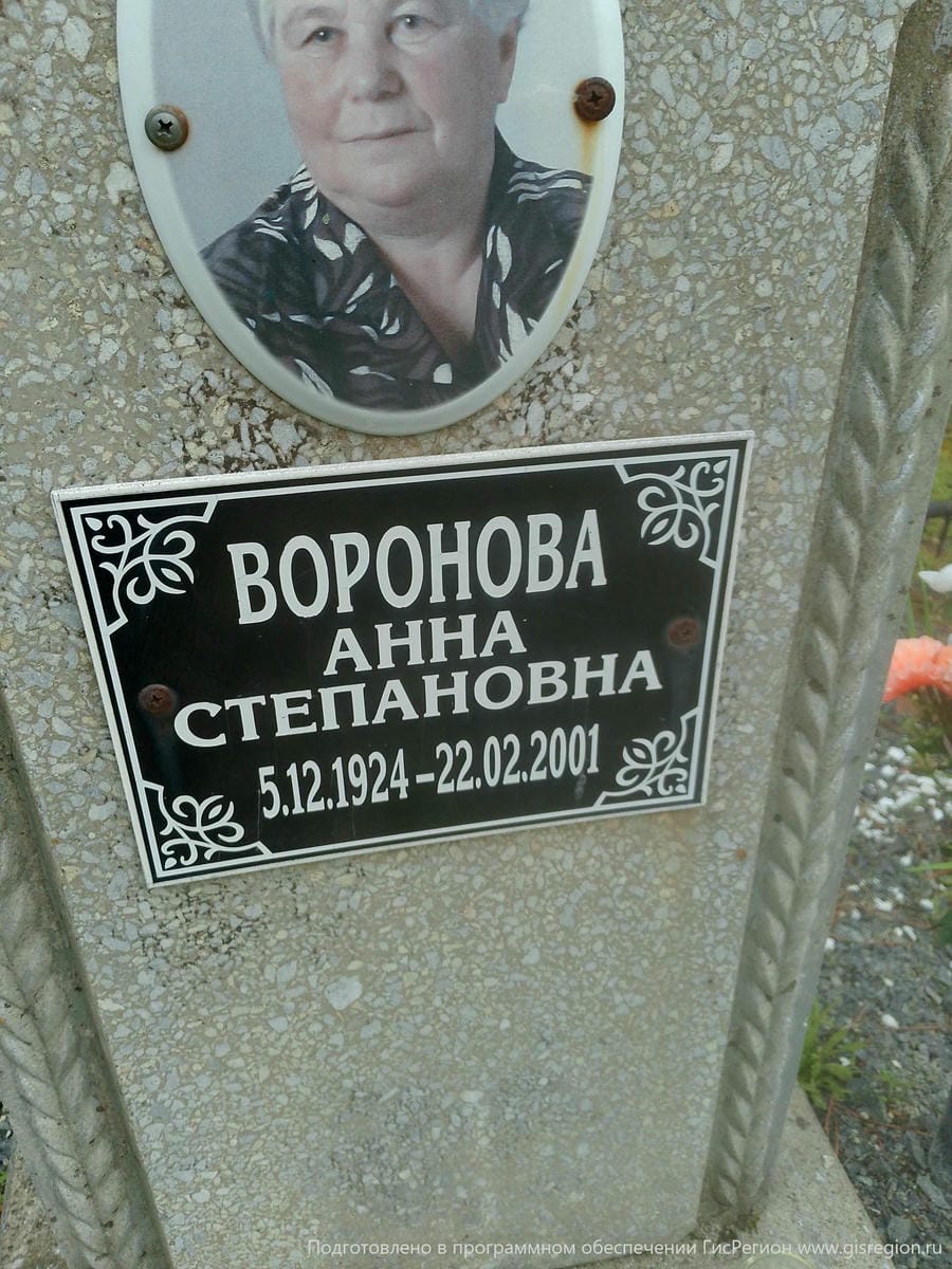 Воронова Анна Степановна