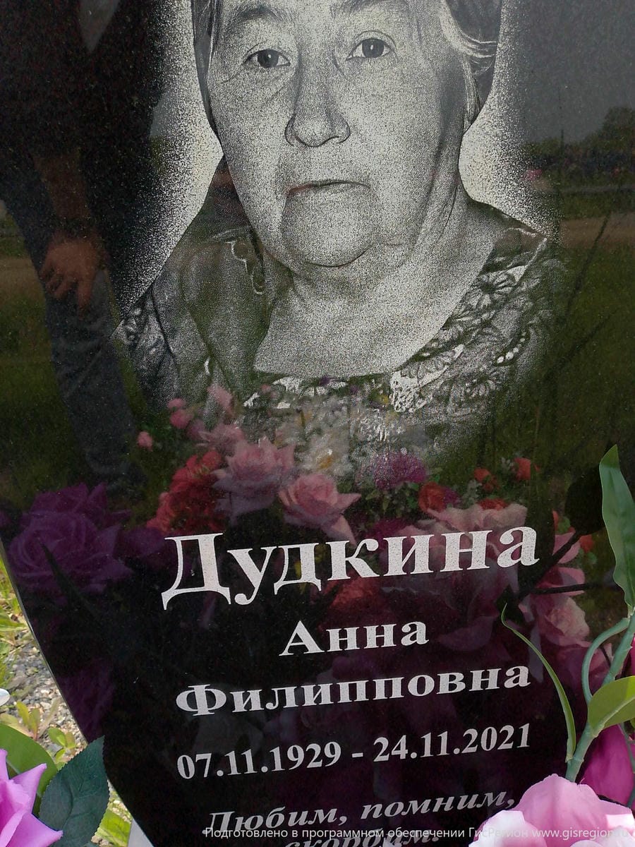 Дудкина Анна Филипповна