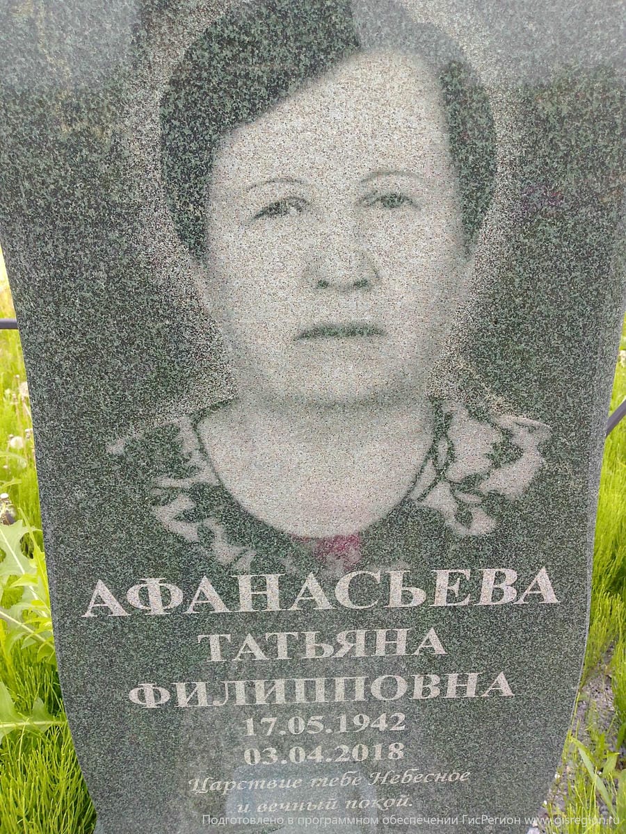 Афанасьева Татьяна Филипповна