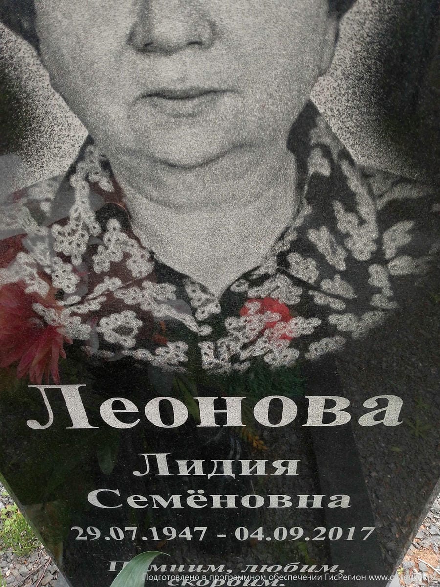 Леонова Лидия Семеновна