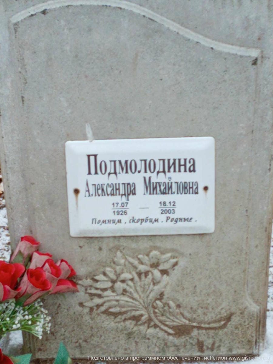 Подмолодина Александра Михайловна